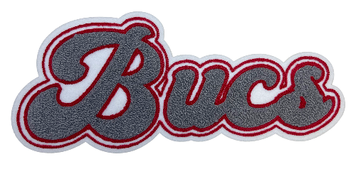 12" Haughton Bucs Chenille Patch