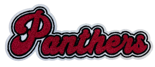 12" Parkway Panthers Chenille Patch