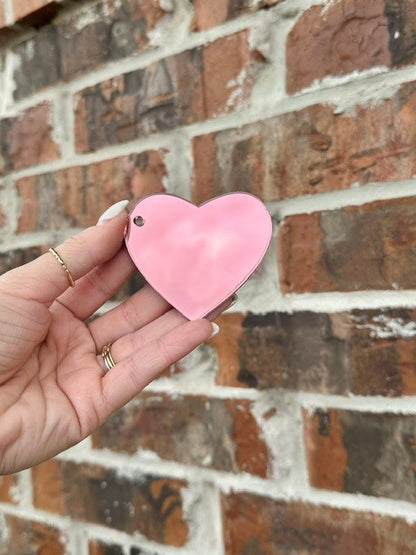 2" Acrylic Heart Keychain