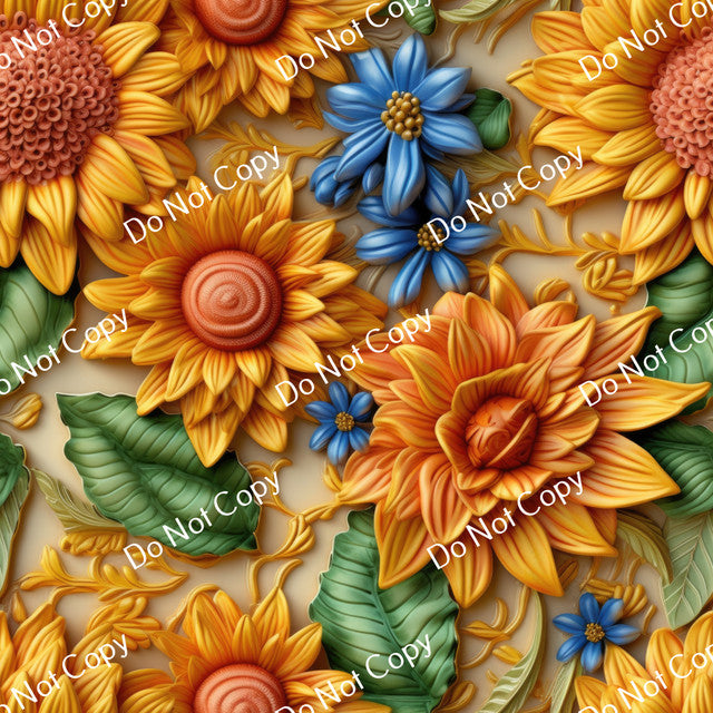 HTV 3D Sunflowers PPV
