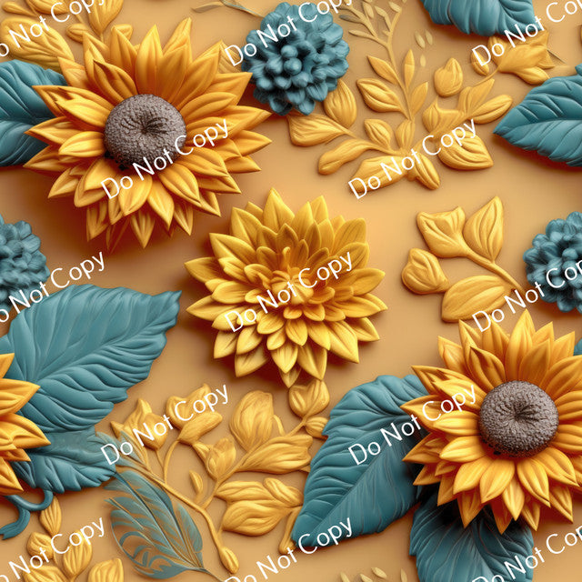 HTV 3D Sunflowers PPV