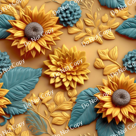 HTV 3D Sunflowers PPV