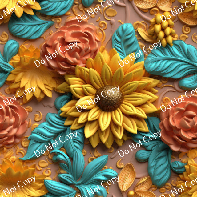 HTV 3D Sunflowers PPV