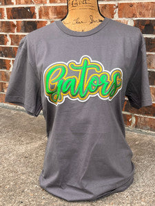 Captain Shreve Gators Charcoal Gildan RTW Tee