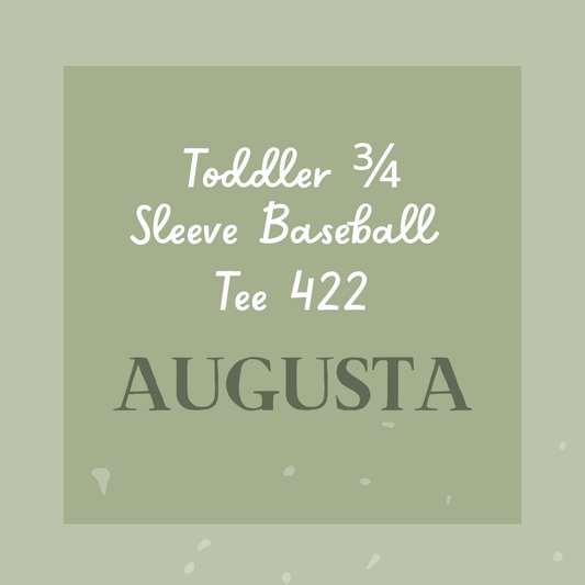 3/4 Sleeve Toddler Baseball Tee 422