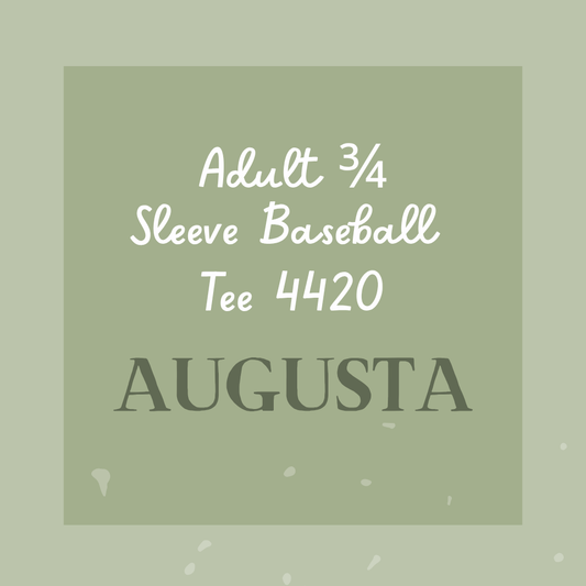 3/4 Sleeve Adult Baseball Tee 4420