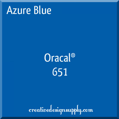 12" Azure Blue Oracal 651