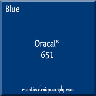 12" Blue Oracal 651