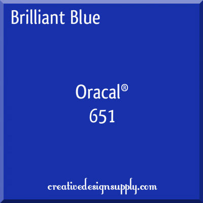 12" Brilliant Blue Oracal 651