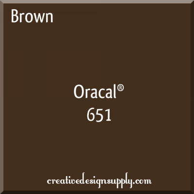 Brown 24" Oracal 651