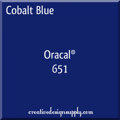 12" Cobalt Blue Oracal 651