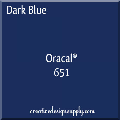 12" Dark Blue Oracal 651
