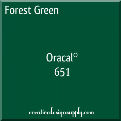 12" Forest Green Oracal 651
