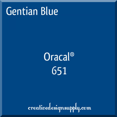 12" Gentian Blue Oracal 651