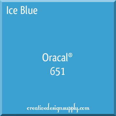 12" Ice Blue Oracal 651
