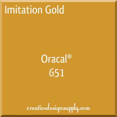 12" Imitation Gold Oracal 651