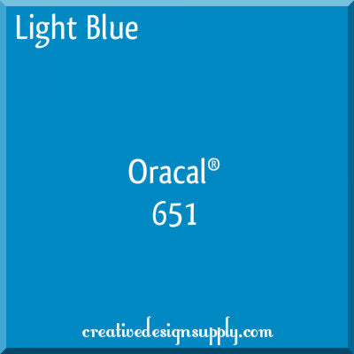 12" Light Blue Oracal 651