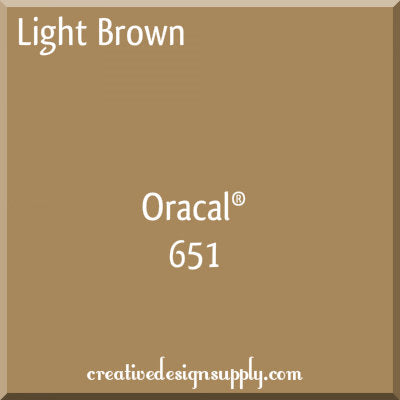 12" Light Brown Oracal 651