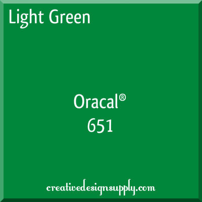 12" Light Green Oracal 651