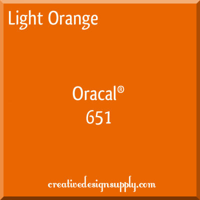 12" Light Orange Oracal 651