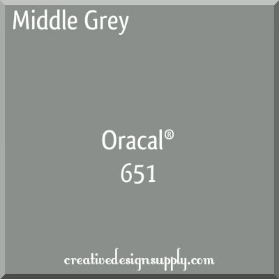 12" Middle Grey Oracal 651