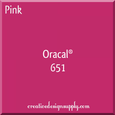 12" Pink Oracal 651