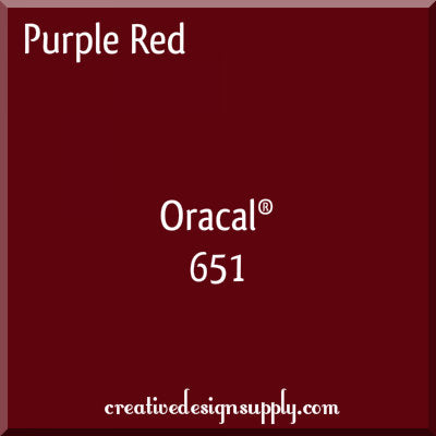 12" Purple Red Oracal 651
