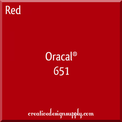 12" Red Oracal 651