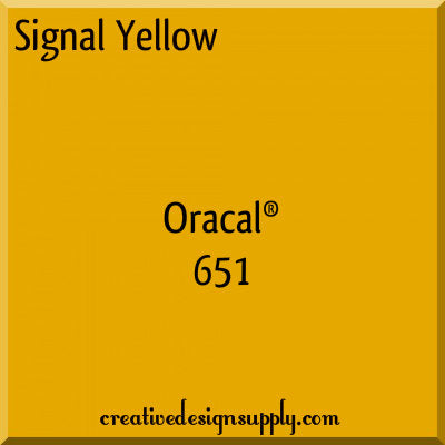 12" Signal Yellow Oracal 651