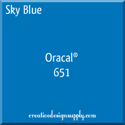 Sky Blue 24" Oracal 651