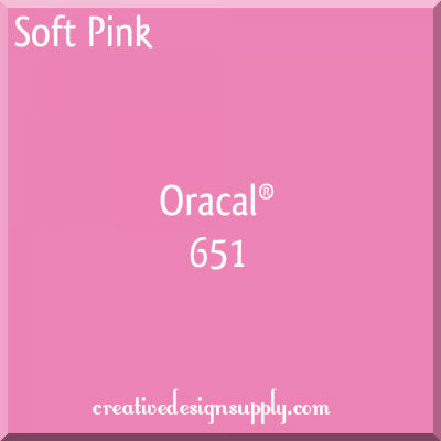 12" Soft Pink Oracal 651