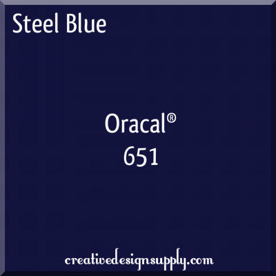 Steel Blue 24" Oracal 651
