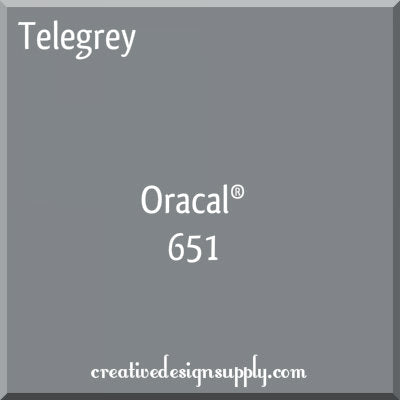 12" Telegrey Oracal 651