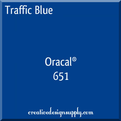 12" Traffic Blue Oracal 651