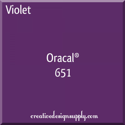 12" Violet Oracal 651