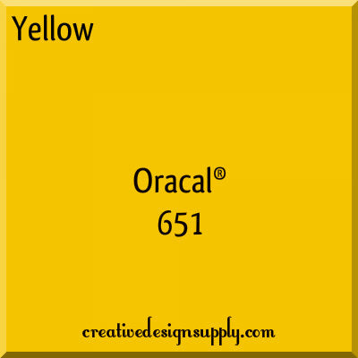 12" Yellow Oracal 651