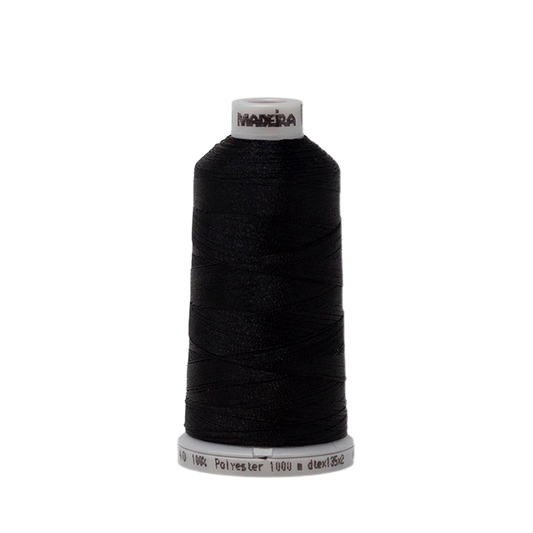 1500 Black Blue PolyNeon 40 Embroidery Thread