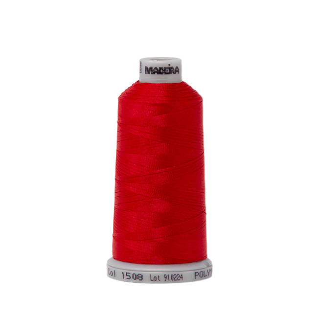 1508 Red PolyNeon 40 Embroidery Thread