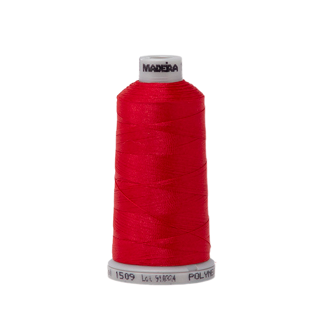 1509 Red PolyNeon 40 Embroidery Thread