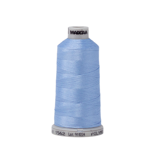 1562 Blue PolyNeon 40 Embroidery Thread