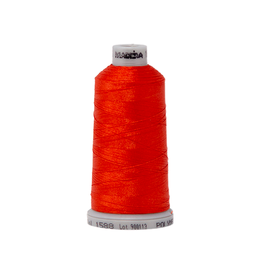1588 Red Orange PolyNeon 40 Embroidery Thread