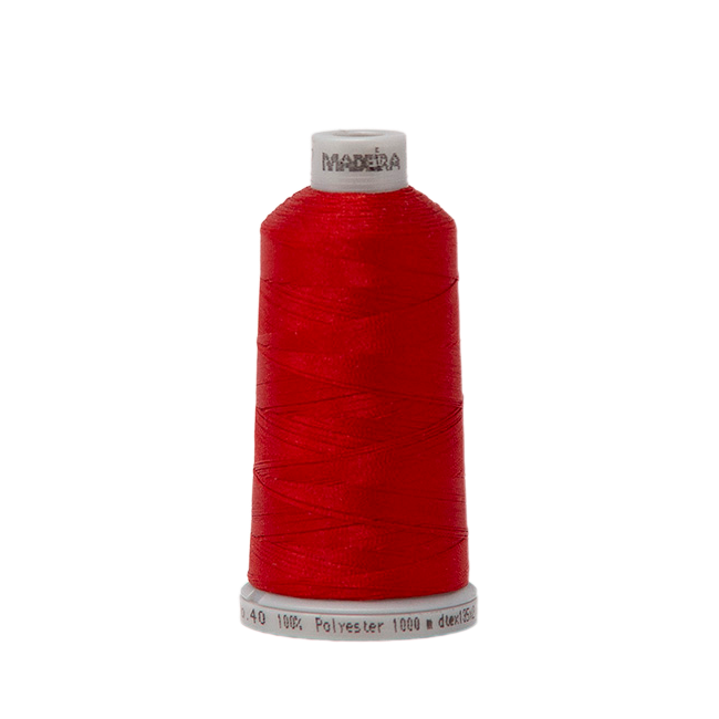 1637 Red PolyNeon 40 Embroidery Thread