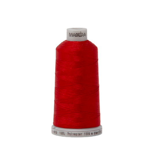 1637 Red PolyNeon 40 Embroidery Thread