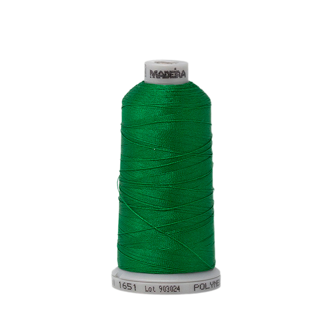 1651 Green PolyNeon 40 Embroidery Thread