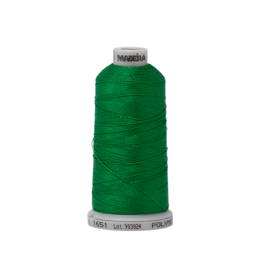 1651 Green PolyNeon 40 Embroidery Thread