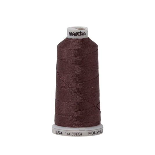 1654 Brown PolyNeon 40 Embroidery Thread
