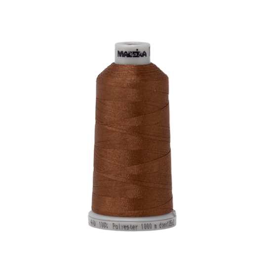1657 Brown PolyNeon 40 Embroidery Thread