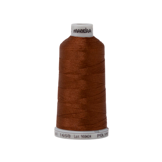 1658 Brown PolyNeon 40 Embroidery Thread