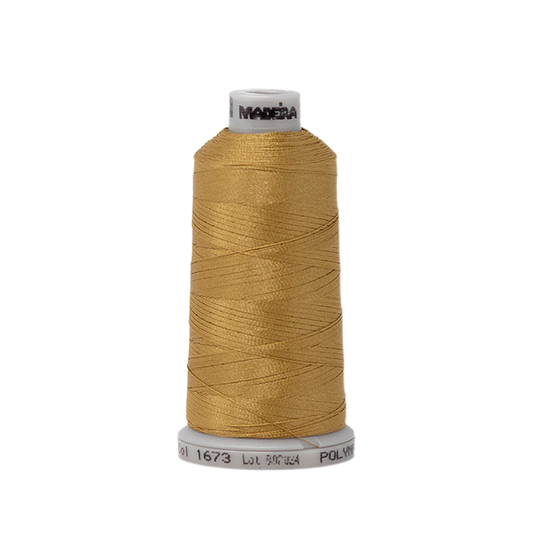 1673 Brown Gold PolyNeon 40 Embroidery Thread