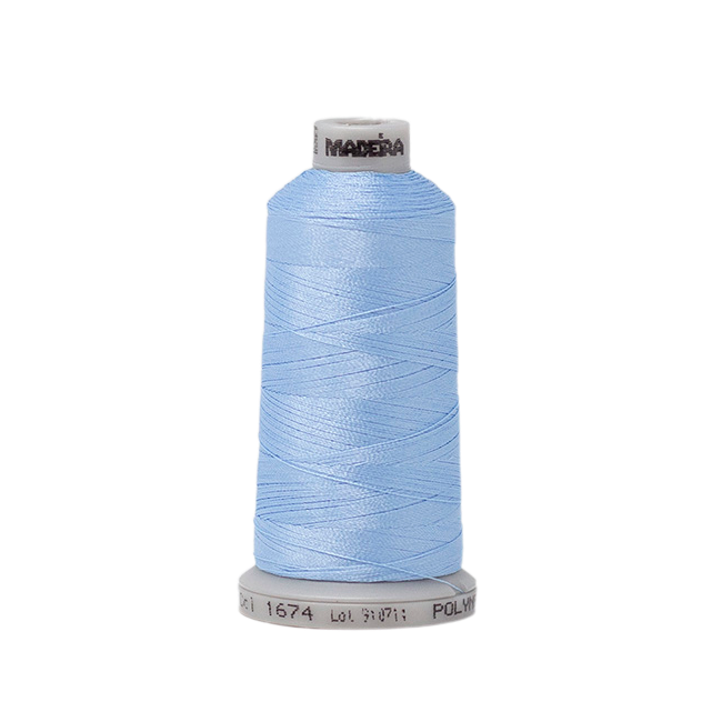 1674 Blue PolyNeon 40 Embroidery Thread